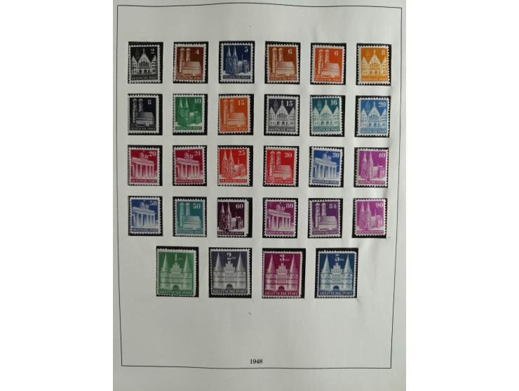 1949/68, vorwiegend postfrische, in den Hauptnummern augenscheinlich komplette Sammlung inkl. Posthornsatz und etwas Bizone, 
