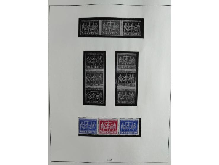 1949/68, vorwiegend postfrische, in den Hauptnummern augenscheinlich komplette Sammlung inkl. Posthornsatz und etwas Bizone, 