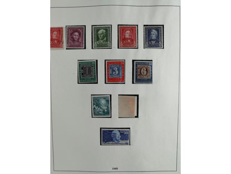 1949/68, vorwiegend postfrische, in den Hauptnummern augenscheinlich komplette Sammlung inkl. Posthornsatz und etwas Bizone, 