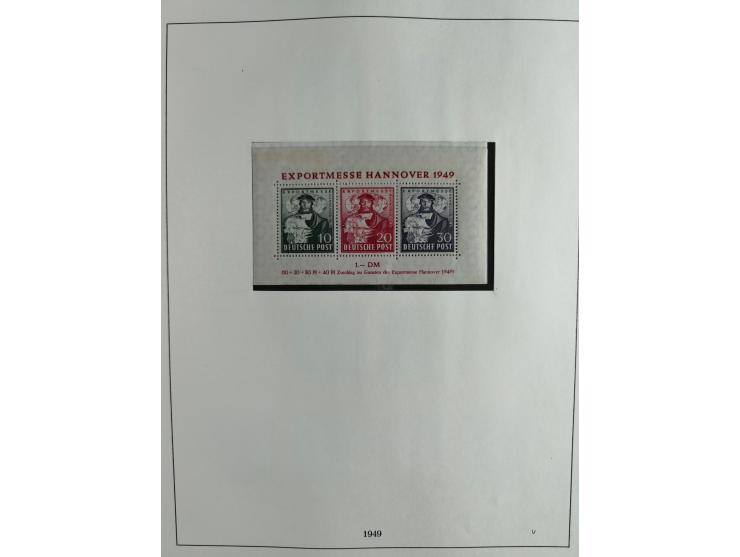 1949/68, vorwiegend postfrische, in den Hauptnummern augenscheinlich komplette Sammlung inkl. Posthornsatz und etwas Bizone, 