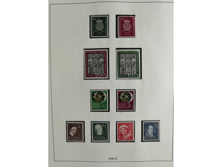 1949/68, vorwiegend postfrische, in den Hauptnummern augenscheinlich komplette Sammlung inkl. Posthornsatz und etwas Bizone, 