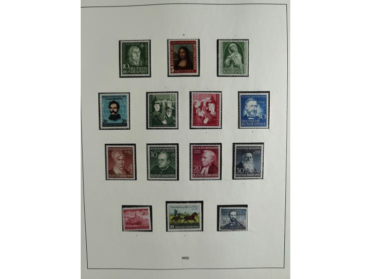 1949/68, vorwiegend postfrische, in den Hauptnummern augenscheinlich komplette Sammlung inkl. Posthornsatz und etwas Bizone, 