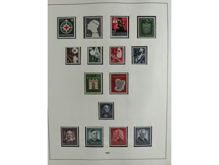 1949/68, vorwiegend postfrische, in den Hauptnummern augenscheinlich komplette Sammlung inkl. Posthornsatz und etwas Bizone, 