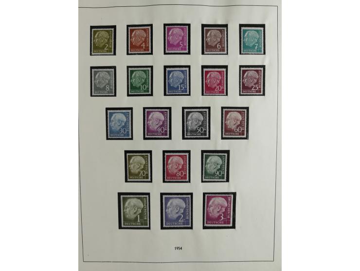 1949/68, vorwiegend postfrische, in den Hauptnummern augenscheinlich komplette Sammlung inkl. Posthornsatz und etwas Bizone, 