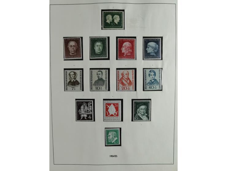 1949/68, vorwiegend postfrische, in den Hauptnummern augenscheinlich komplette Sammlung inkl. Posthornsatz und etwas Bizone, 