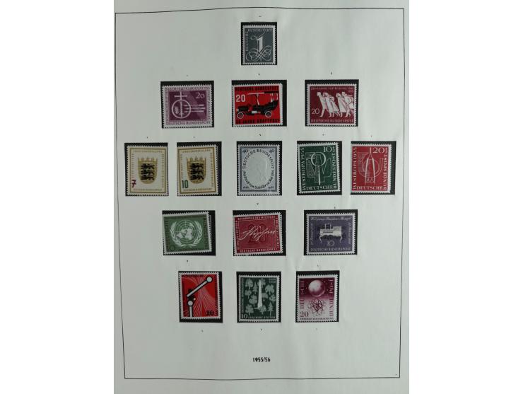 1949/68, vorwiegend postfrische, in den Hauptnummern augenscheinlich komplette Sammlung inkl. Posthornsatz und etwas Bizone, 