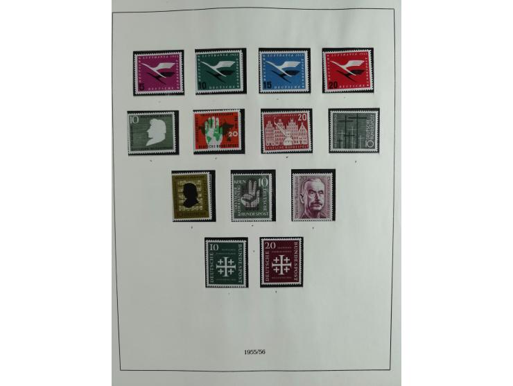 1949/68, vorwiegend postfrische, in den Hauptnummern augenscheinlich komplette Sammlung inkl. Posthornsatz und etwas Bizone, 