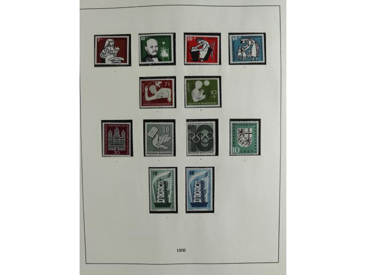 1949/68, vorwiegend postfrische, in den Hauptnummern augenscheinlich komplette Sammlung inkl. Posthornsatz und etwas Bizone, 