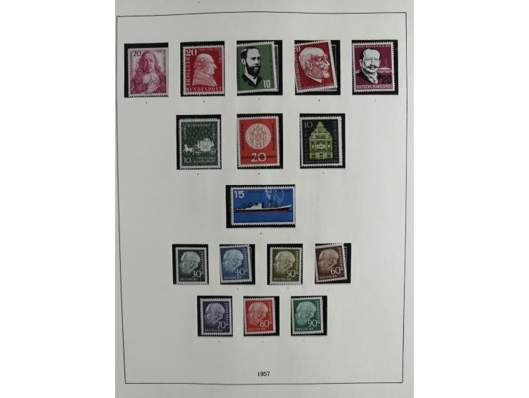 1949/68, vorwiegend postfrische, in den Hauptnummern augenscheinlich komplette Sammlung inkl. Posthornsatz und etwas Bizone, 