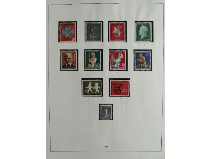 1949/68, vorwiegend postfrische, in den Hauptnummern augenscheinlich komplette Sammlung inkl. Posthornsatz und etwas Bizone, 