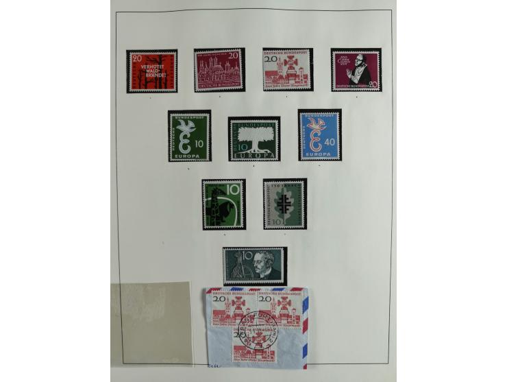 1949/68, vorwiegend postfrische, in den Hauptnummern augenscheinlich komplette Sammlung inkl. Posthornsatz und etwas Bizone, 