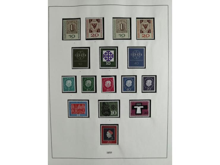 1949/68, vorwiegend postfrische, in den Hauptnummern augenscheinlich komplette Sammlung inkl. Posthornsatz und etwas Bizone, 
