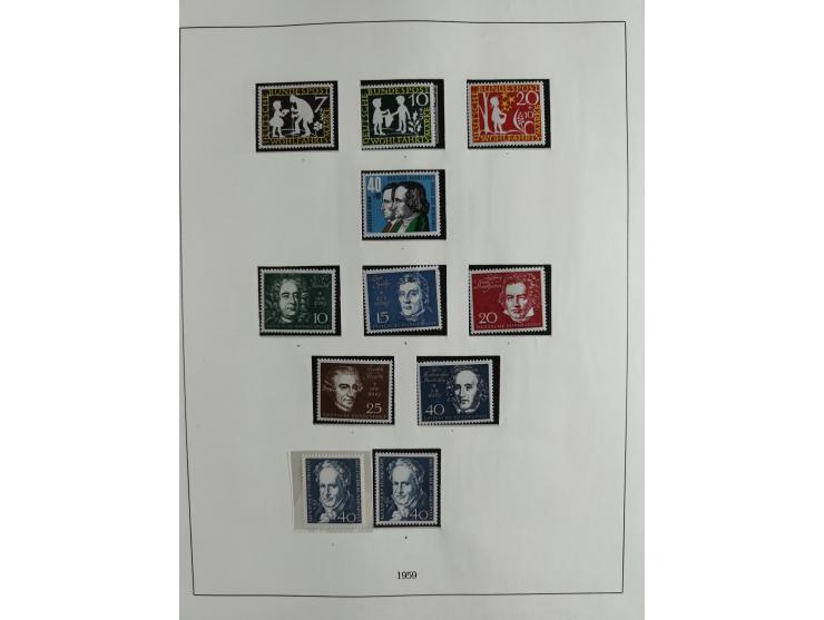 1949/68, vorwiegend postfrische, in den Hauptnummern augenscheinlich komplette Sammlung inkl. Posthornsatz und etwas Bizone, 