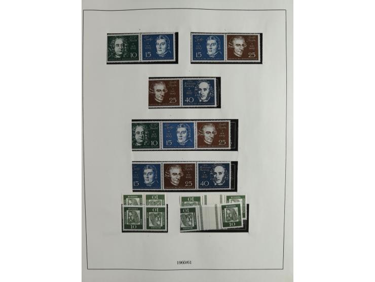 1949/68, vorwiegend postfrische, in den Hauptnummern augenscheinlich komplette Sammlung inkl. Posthornsatz und etwas Bizone, 