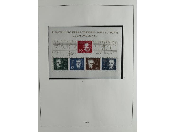 1949/68, vorwiegend postfrische, in den Hauptnummern augenscheinlich komplette Sammlung inkl. Posthornsatz und etwas Bizone, 