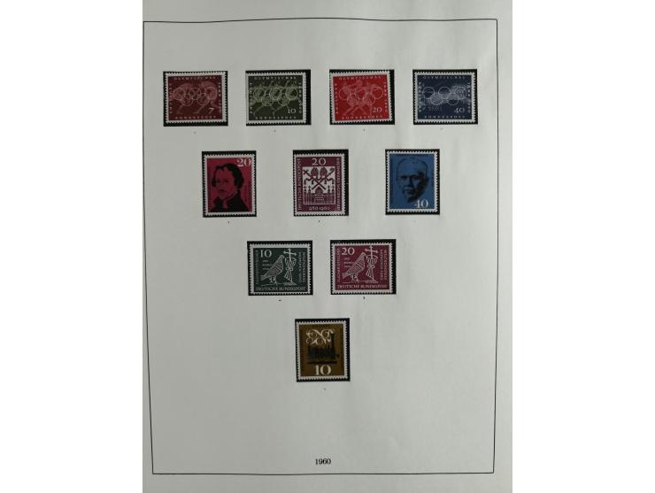 1949/68, vorwiegend postfrische, in den Hauptnummern augenscheinlich komplette Sammlung inkl. Posthornsatz und etwas Bizone, 
