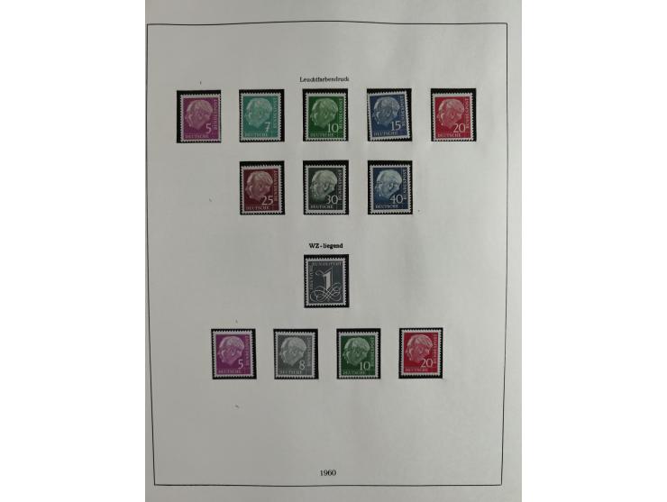 1949/68, vorwiegend postfrische, in den Hauptnummern augenscheinlich komplette Sammlung inkl. Posthornsatz und etwas Bizone, 