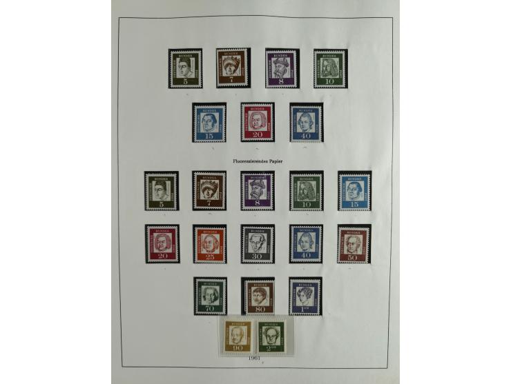 1949/68, vorwiegend postfrische, in den Hauptnummern augenscheinlich komplette Sammlung inkl. Posthornsatz und etwas Bizone, 