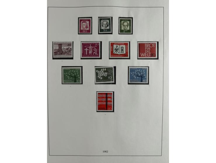1949/68, vorwiegend postfrische, in den Hauptnummern augenscheinlich komplette Sammlung inkl. Posthornsatz und etwas Bizone, 