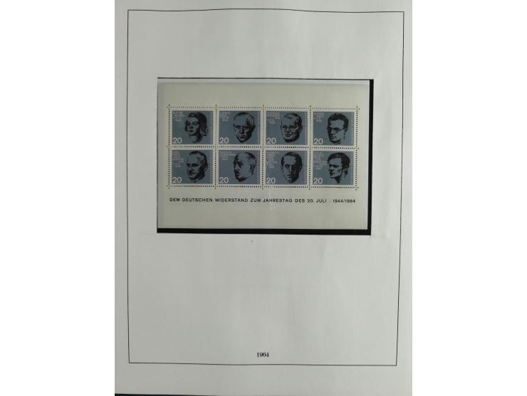 1949/68, vorwiegend postfrische, in den Hauptnummern augenscheinlich komplette Sammlung inkl. Posthornsatz und etwas Bizone, 