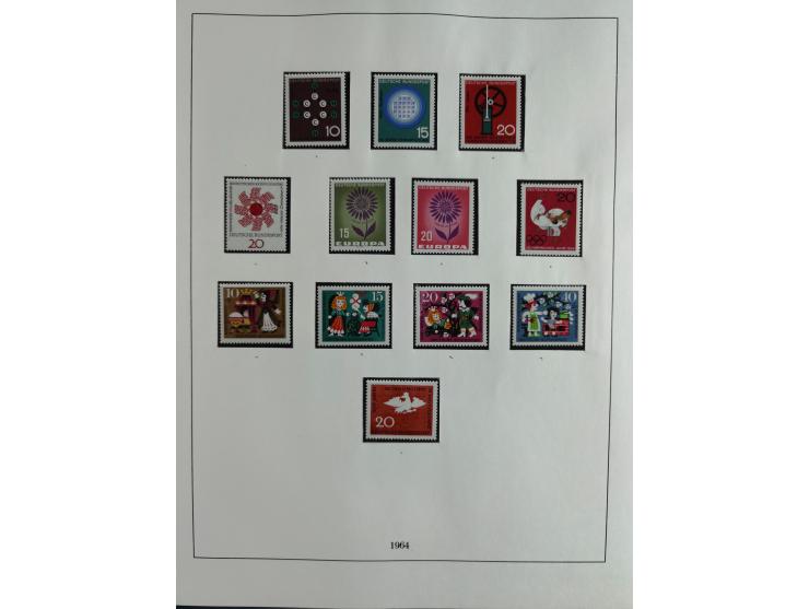 1949/68, vorwiegend postfrische, in den Hauptnummern augenscheinlich komplette Sammlung inkl. Posthornsatz und etwas Bizone, 