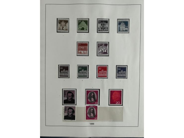 1949/68, vorwiegend postfrische, in den Hauptnummern augenscheinlich komplette Sammlung inkl. Posthornsatz und etwas Bizone, 