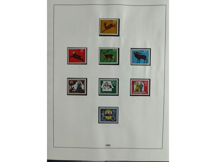 1949/68, vorwiegend postfrische, in den Hauptnummern augenscheinlich komplette Sammlung inkl. Posthornsatz und etwas Bizone, 