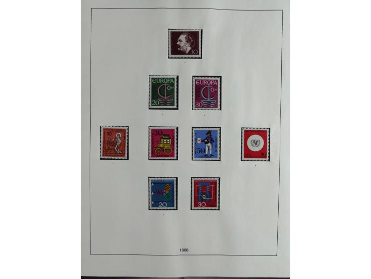 1949/68, vorwiegend postfrische, in den Hauptnummern augenscheinlich komplette Sammlung inkl. Posthornsatz und etwas Bizone, 