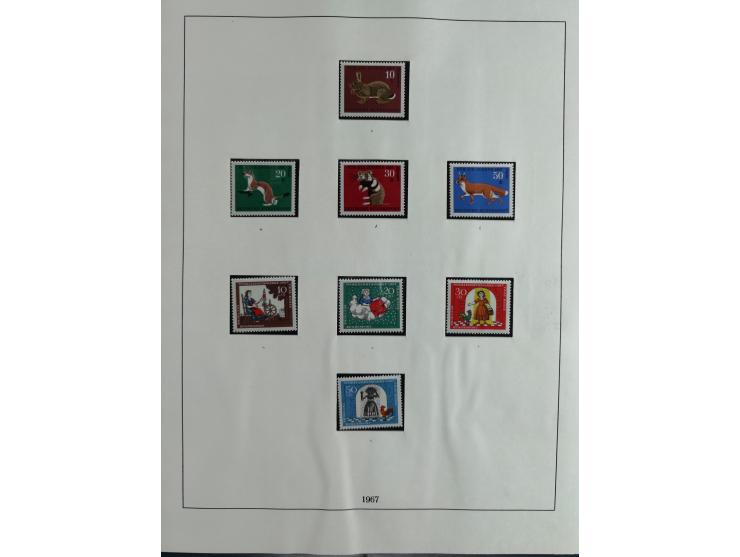 1949/68, vorwiegend postfrische, in den Hauptnummern augenscheinlich komplette Sammlung inkl. Posthornsatz und etwas Bizone, 