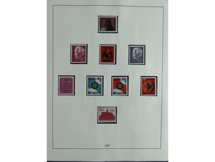 1949/68, vorwiegend postfrische, in den Hauptnummern augenscheinlich komplette Sammlung inkl. Posthornsatz und etwas Bizone, 