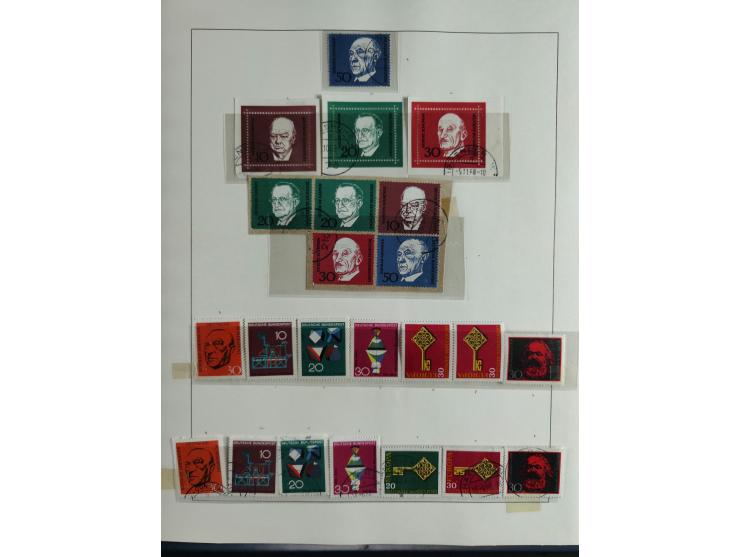 1949/68, vorwiegend postfrische, in den Hauptnummern augenscheinlich komplette Sammlung inkl. Posthornsatz und etwas Bizone, 