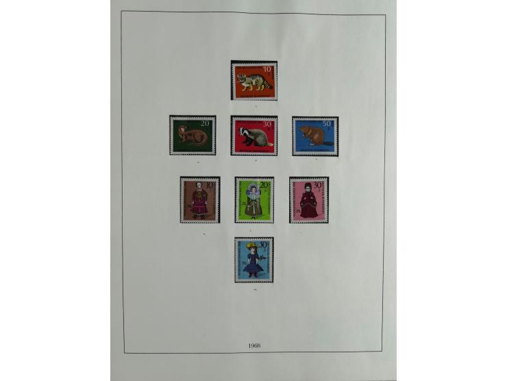 1949/68, vorwiegend postfrische, in den Hauptnummern augenscheinlich komplette Sammlung inkl. Posthornsatz und etwas Bizone, 