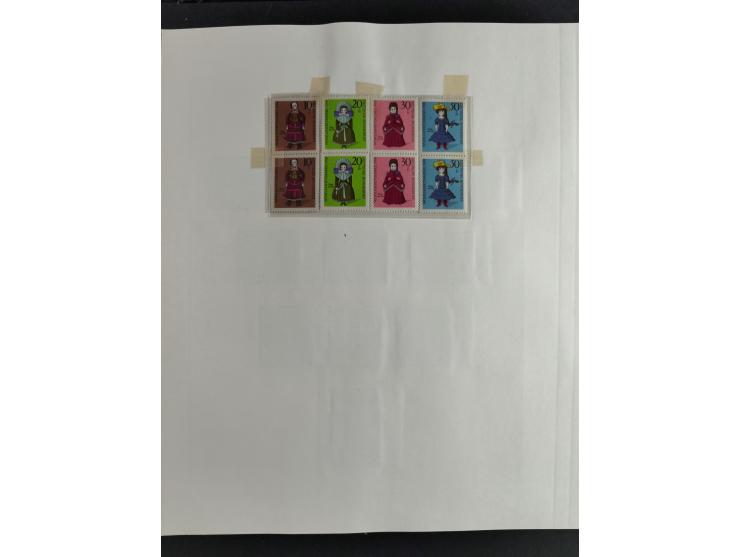 1949/68, vorwiegend postfrische, in den Hauptnummern augenscheinlich komplette Sammlung inkl. Posthornsatz und etwas Bizone, 