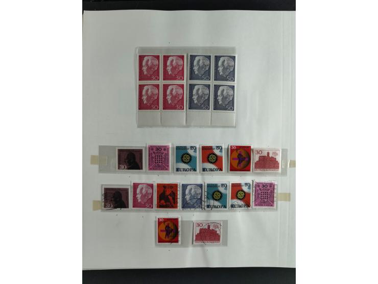 1949/68, vorwiegend postfrische, in den Hauptnummern augenscheinlich komplette Sammlung inkl. Posthornsatz und etwas Bizone, 
