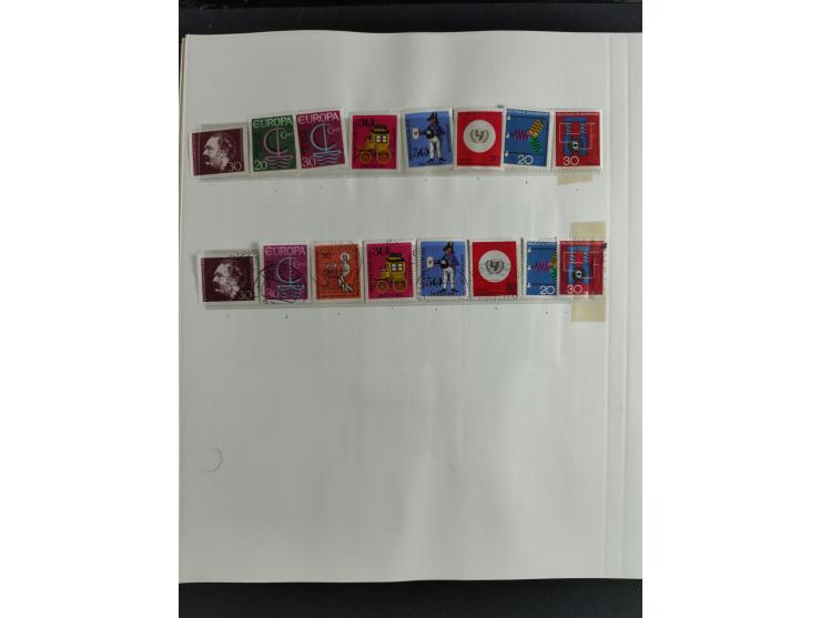 1949/68, vorwiegend postfrische, in den Hauptnummern augenscheinlich komplette Sammlung inkl. Posthornsatz und etwas Bizone, 