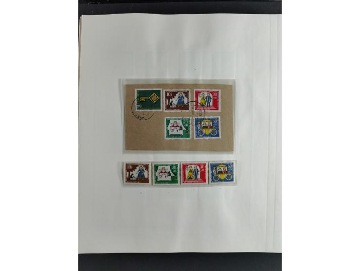 1949/68, vorwiegend postfrische, in den Hauptnummern augenscheinlich komplette Sammlung inkl. Posthornsatz und etwas Bizone, 