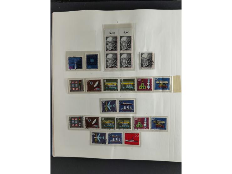 1949/68, vorwiegend postfrische, in den Hauptnummern augenscheinlich komplette Sammlung inkl. Posthornsatz und etwas Bizone, 
