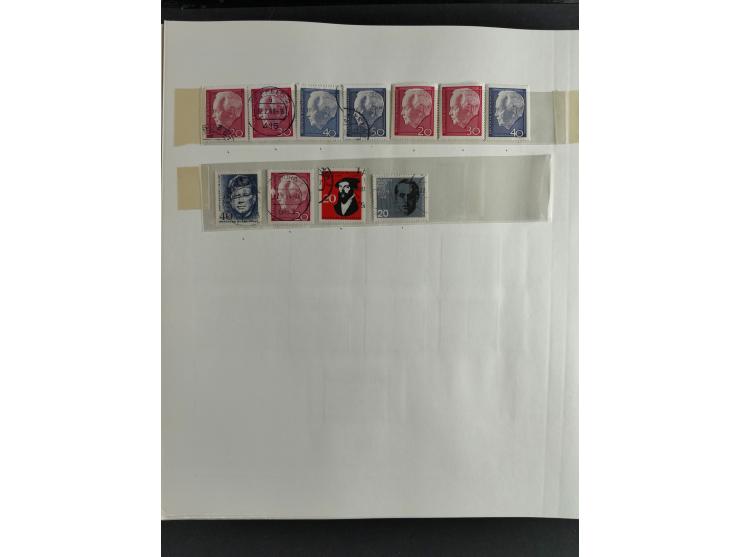 1949/68, vorwiegend postfrische, in den Hauptnummern augenscheinlich komplette Sammlung inkl. Posthornsatz und etwas Bizone, 