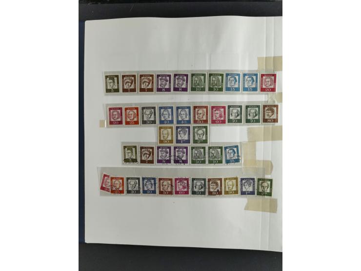 1949/68, vorwiegend postfrische, in den Hauptnummern augenscheinlich komplette Sammlung inkl. Posthornsatz und etwas Bizone, 