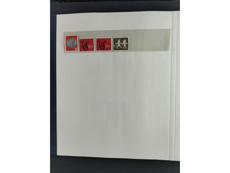 1949/68, vorwiegend postfrische, in den Hauptnummern augenscheinlich komplette Sammlung inkl. Posthornsatz und etwas Bizone, 