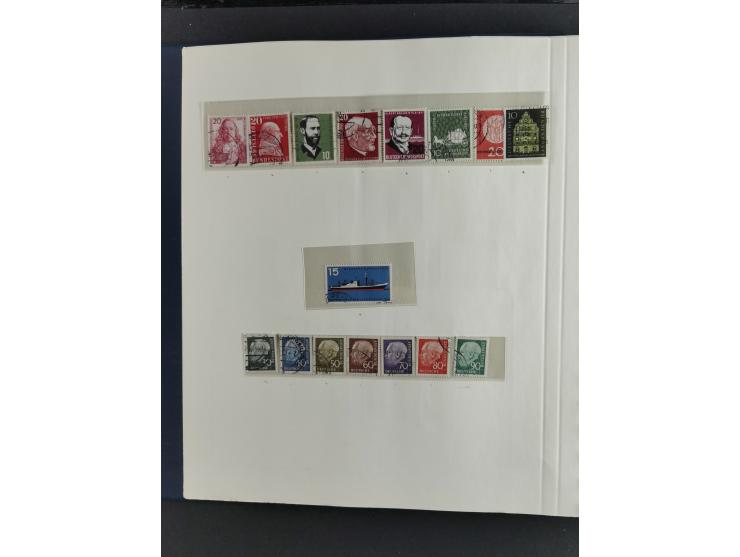 1949/68, vorwiegend postfrische, in den Hauptnummern augenscheinlich komplette Sammlung inkl. Posthornsatz und etwas Bizone, 