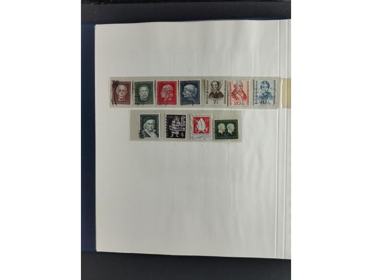 1949/68, vorwiegend postfrische, in den Hauptnummern augenscheinlich komplette Sammlung inkl. Posthornsatz und etwas Bizone, 