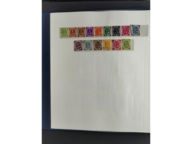 1949/68, vorwiegend postfrische, in den Hauptnummern augenscheinlich komplette Sammlung inkl. Posthornsatz und etwas Bizone, 