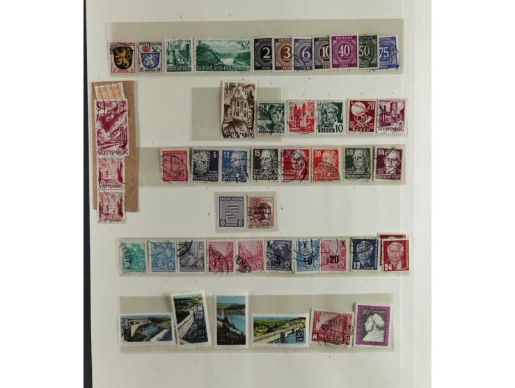 1949/68, vorwiegend postfrische, in den Hauptnummern augenscheinlich komplette Sammlung inkl. Posthornsatz und etwas Bizone, 