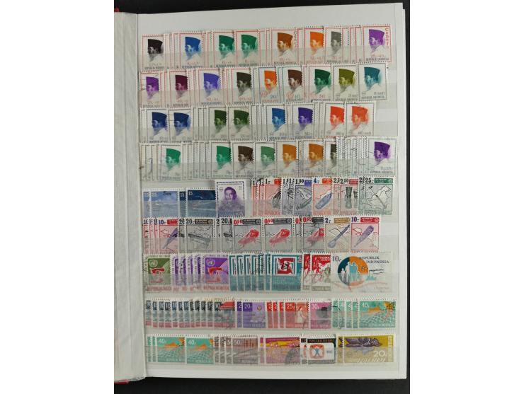 1949/79, mint never hinged, unused and used group with many duplicates, incl. multiples, blocks, stamps with blank fields, et