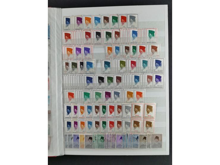 1949/79, mint never hinged, unused and used group with many duplicates, incl. multiples, blocks, stamps with blank fields, et