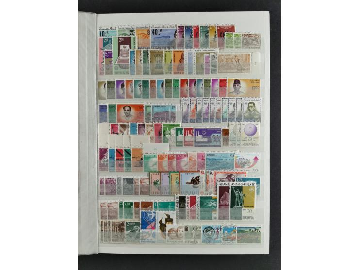 1949/79, mint never hinged, unused and used group with many duplicates, incl. multiples, blocks, stamps with blank fields, et