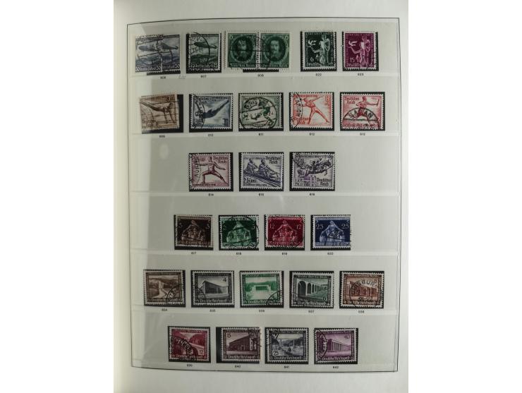 1933/45, used collection incl. official stamps, including sheet 3 on registered covers with special cancellations, as well as