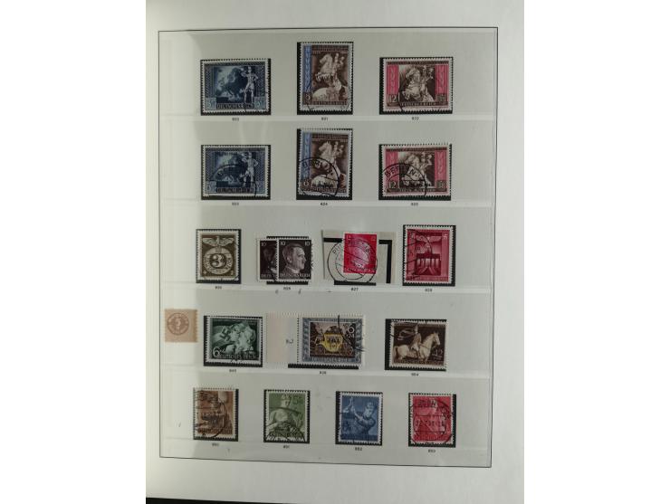 1933/45, used collection incl. official stamps, including sheet 3 on registered covers with special cancellations, as well as