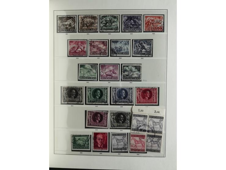 1933/45, used collection incl. official stamps, including sheet 3 on registered covers with special cancellations, as well as